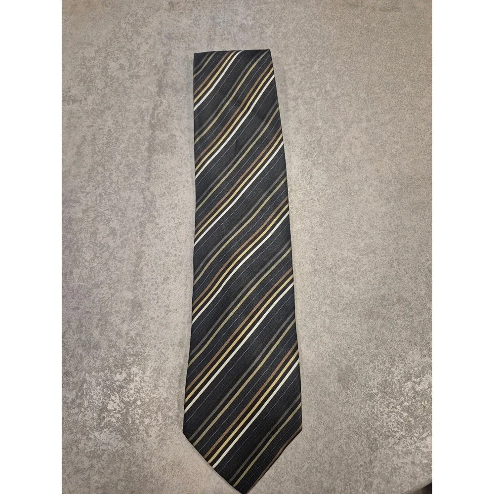 Giorgio Brutini Collezione Striped Silk Necktie‎ - Men's Fashion Accessory